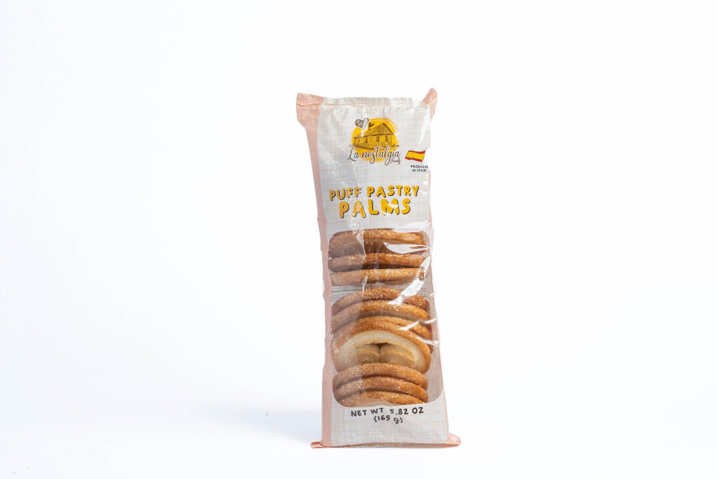 La Nostalgia Puff Pastry Palms, Light and Crunchy Spanish Palmiers, 5.82 oz