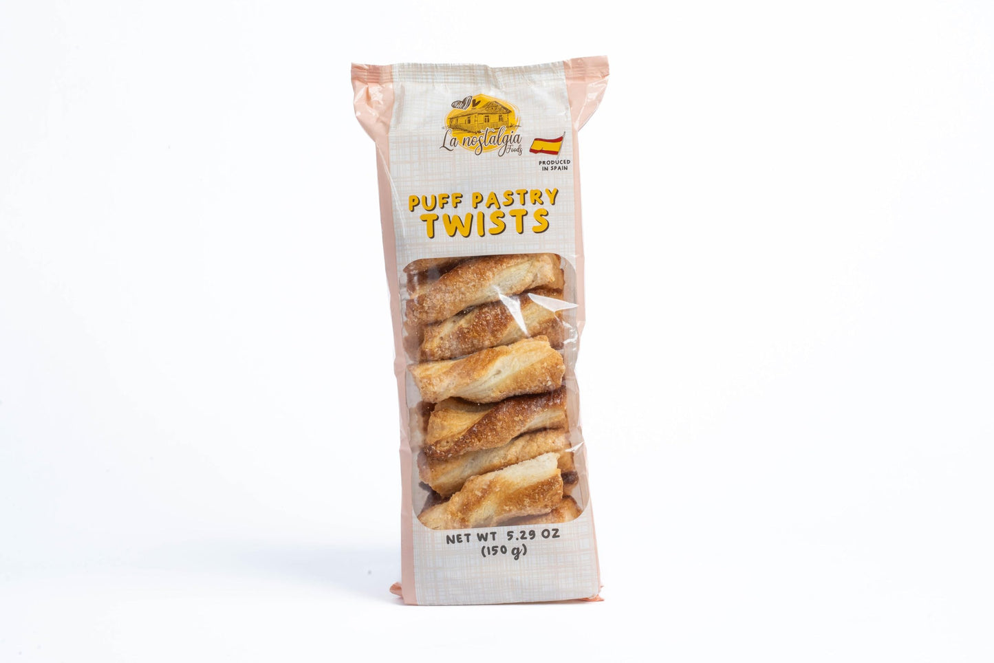 La Nostalgia Puff Pastry, Twists, Light and Crispy, 5.29 oz, Made in Spain