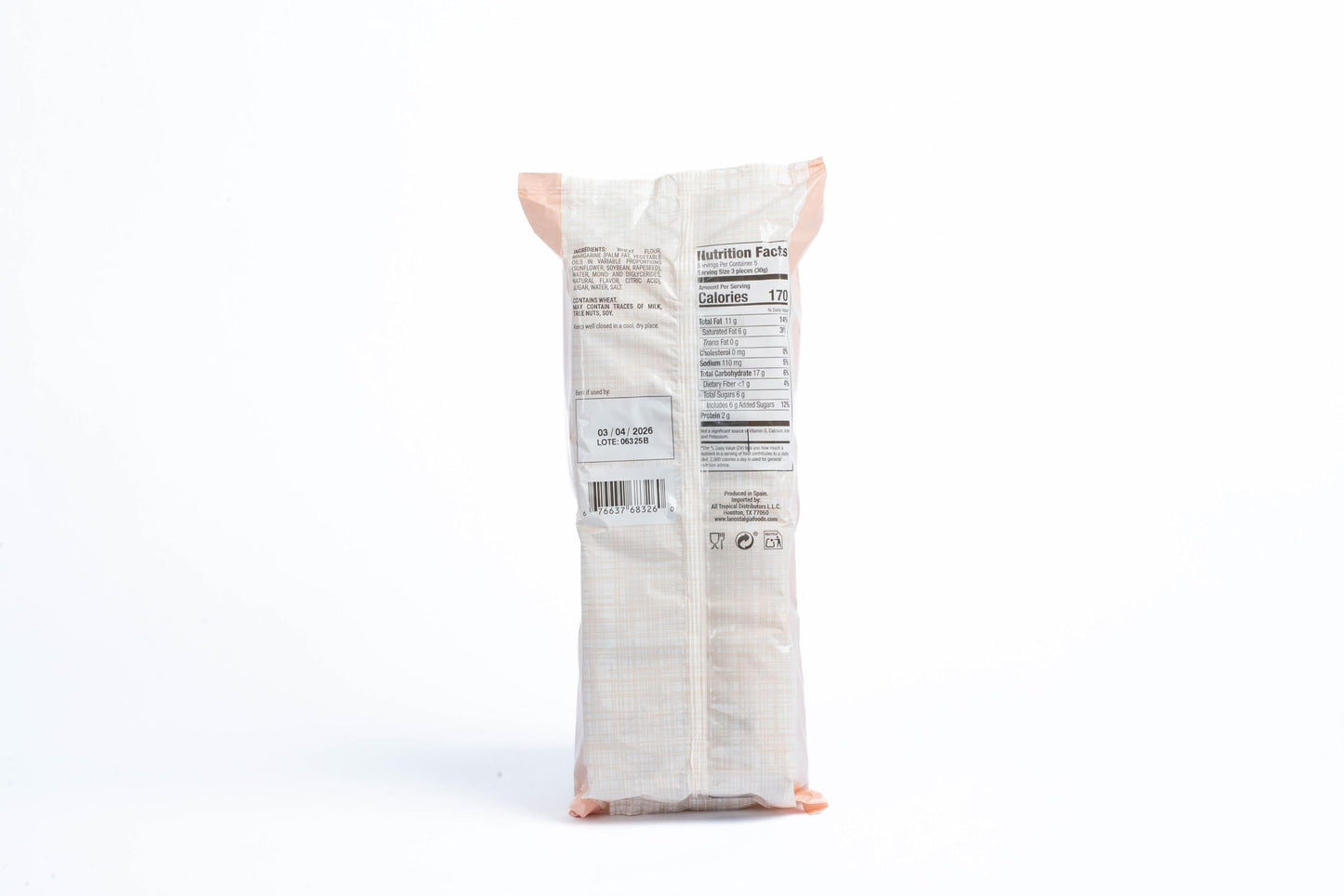 La Nostalgia Puff Pastry, Twists, Light and Crispy, 5.29 oz, Made in Spain
